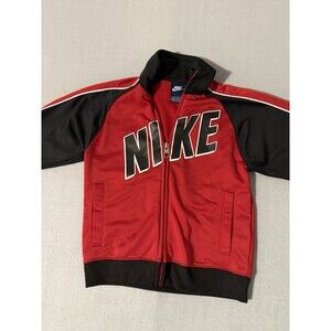 Nike Kids Size 5 Years Red  & Black Zip-Up Jacket